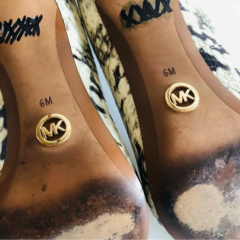 Michael Kors Alina Snakeprint Pumps
